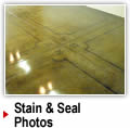 stain and seal photos